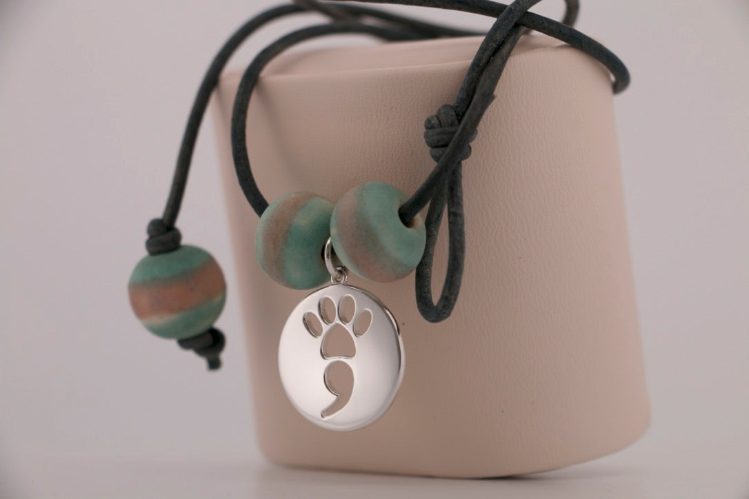 The Ocean Pup Leather Necklace