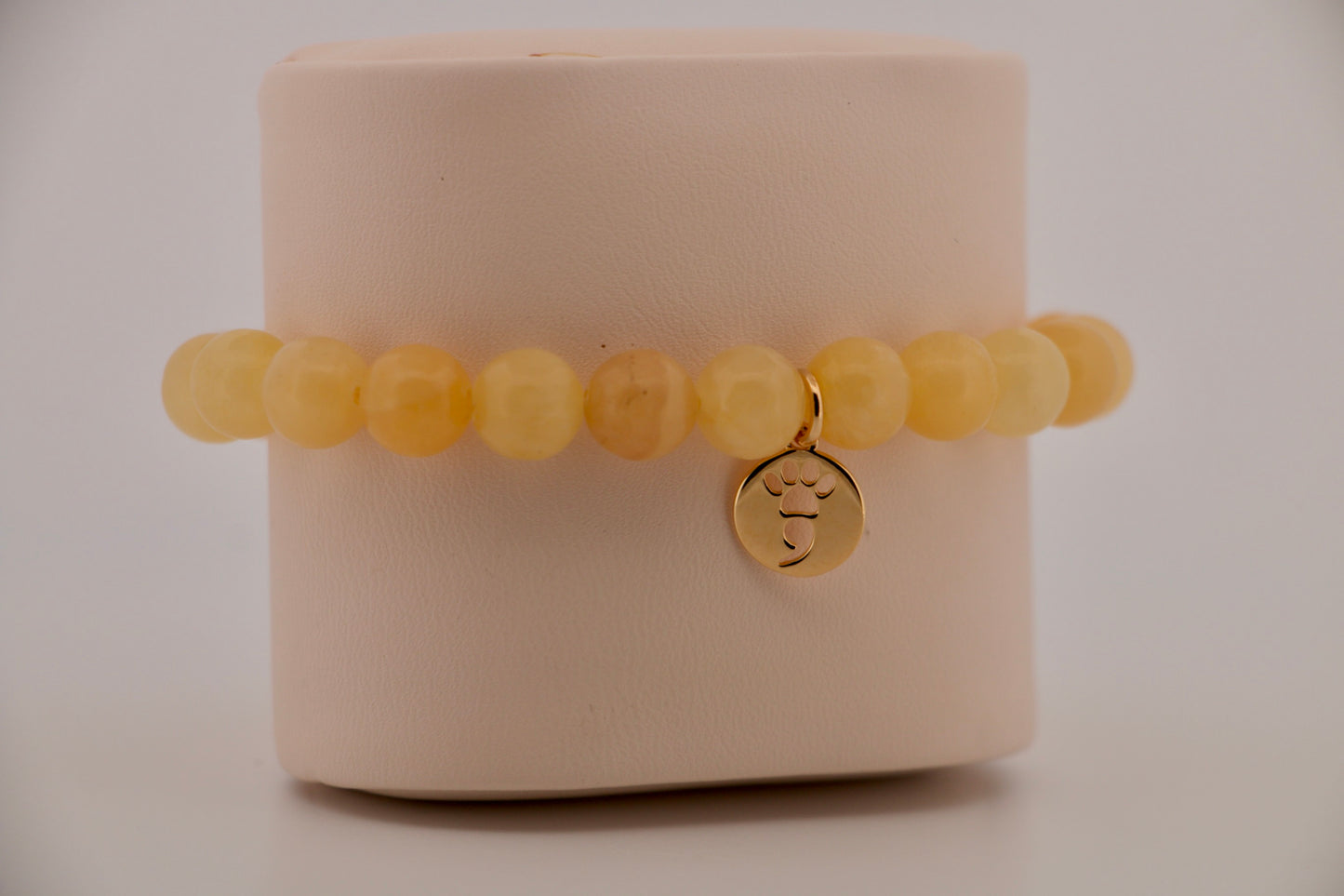 Honey Stone Stretch Bracelet