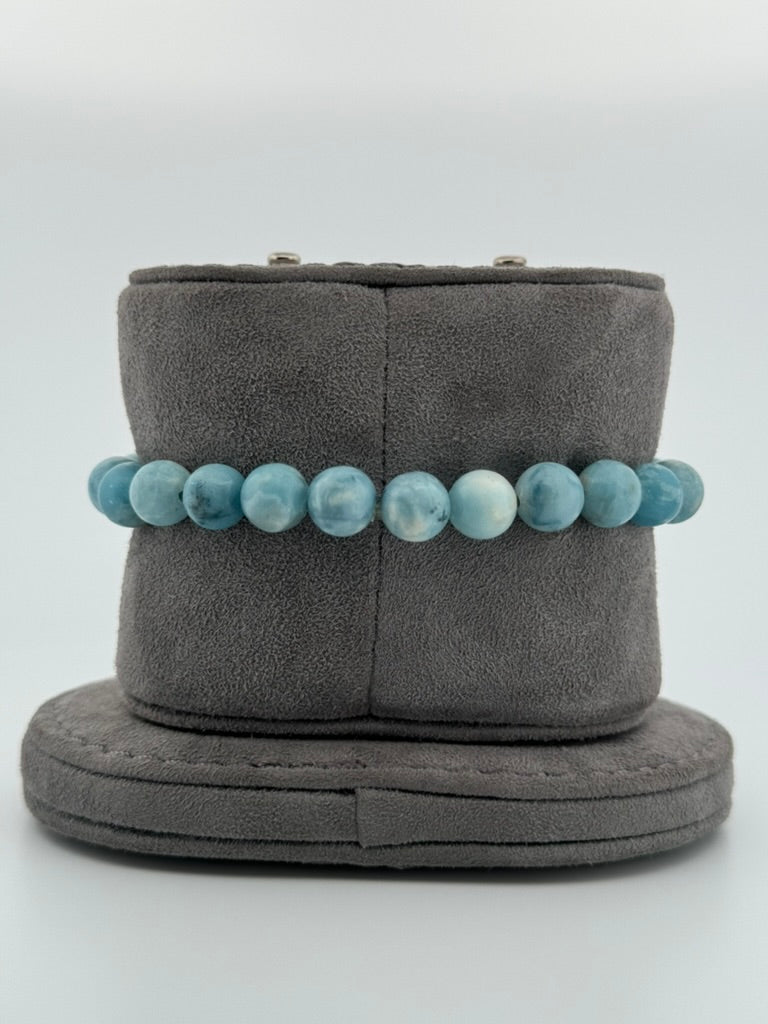 Larimar Stretch Beaded Bracelet
