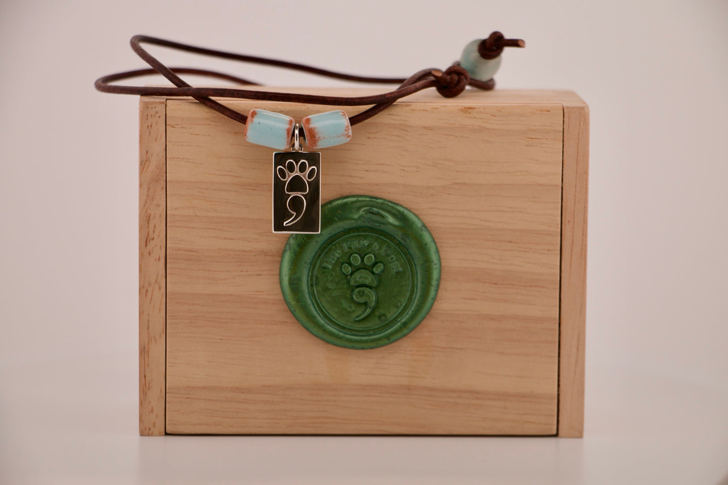 The Horizon Pup Leather Necklace