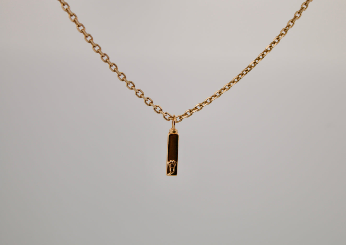 Gold Plated Urn Pendant