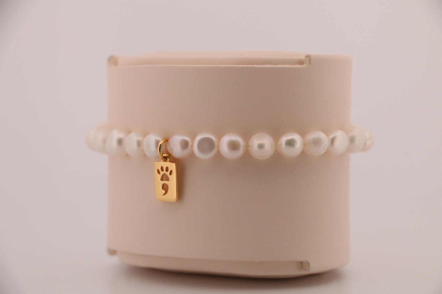 White Pearl Stretch Bracelet