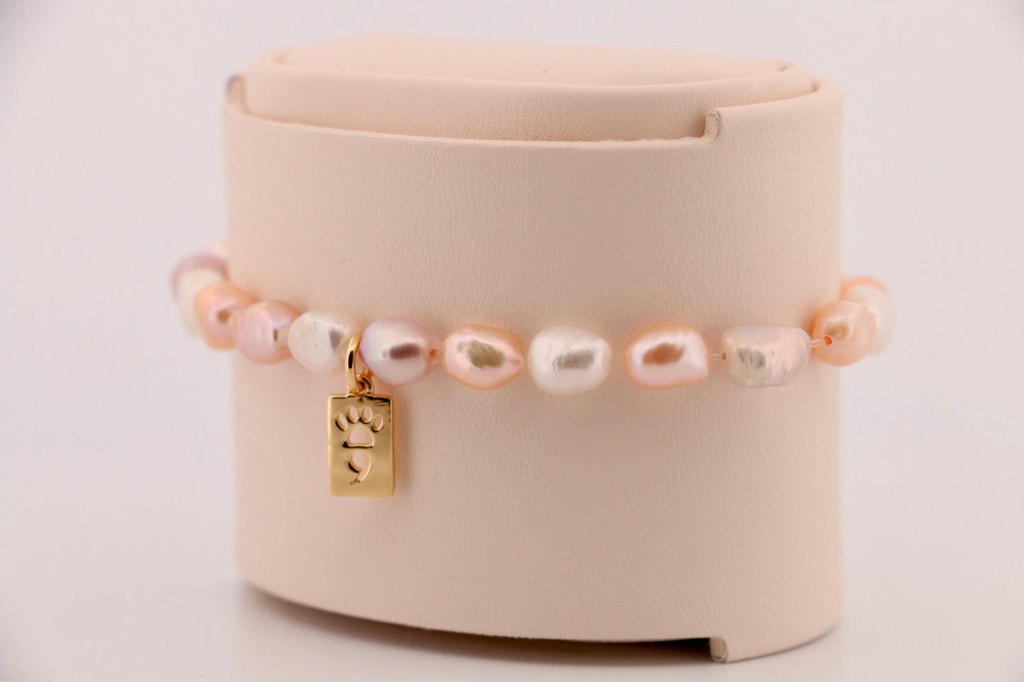 Elegant Keshi Pearl Stretch Bracelet