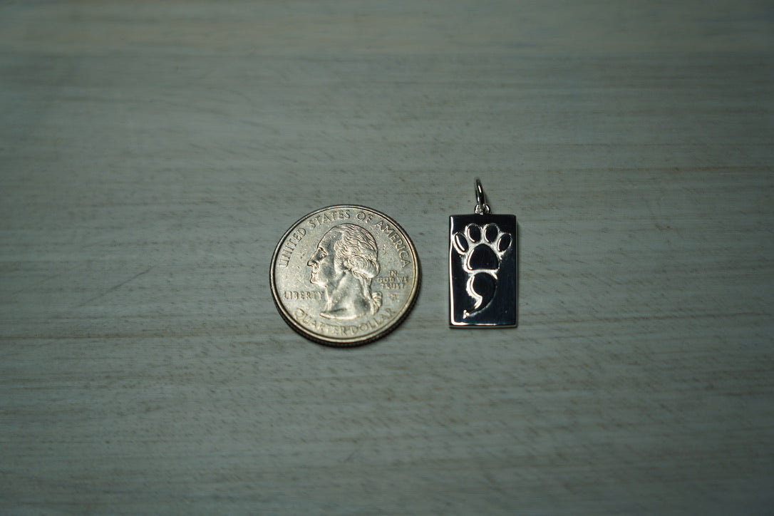 19mm Rectangular Pawmicolon Pendant