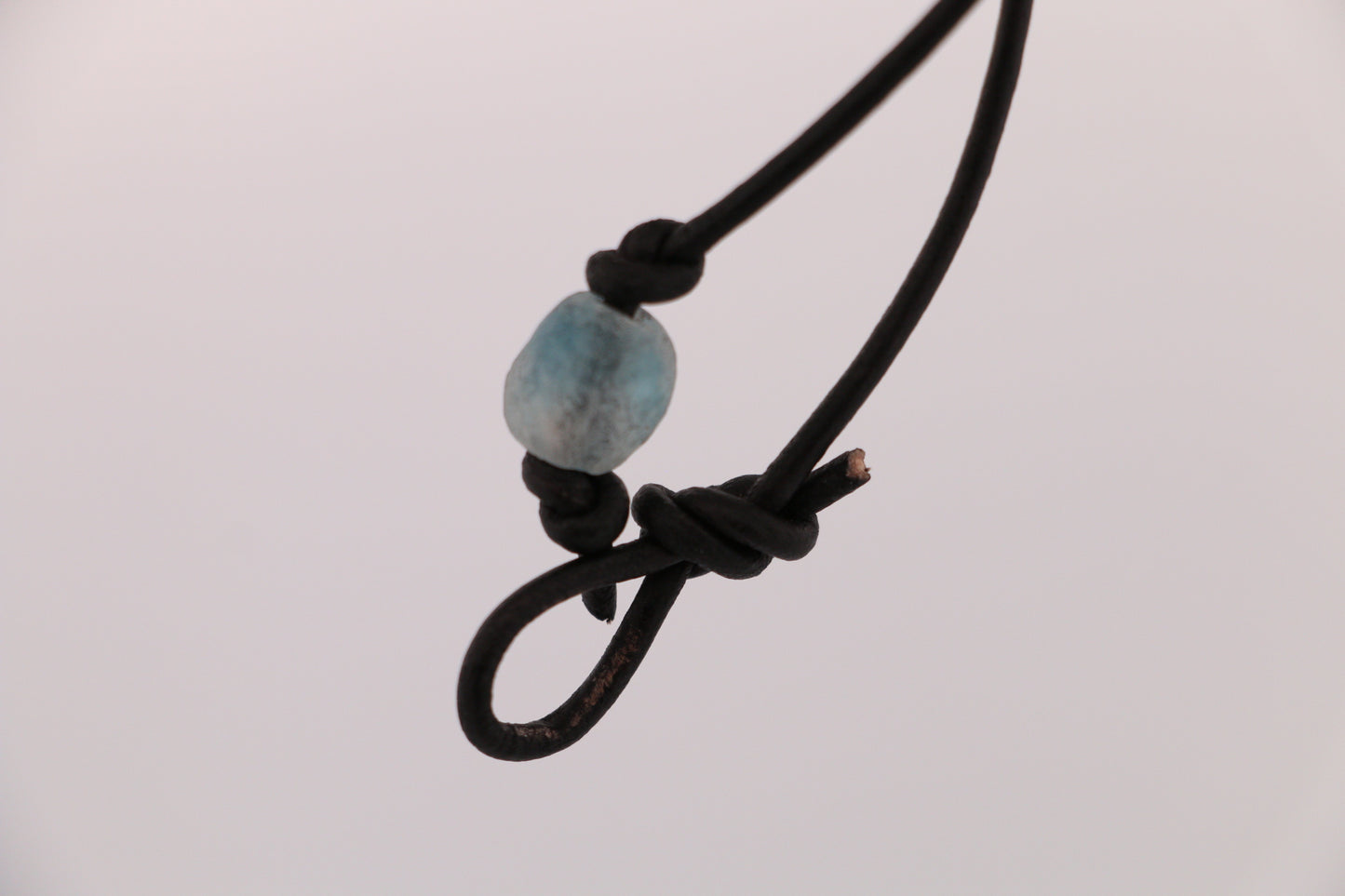 The Blue Horizon Leather Necklace