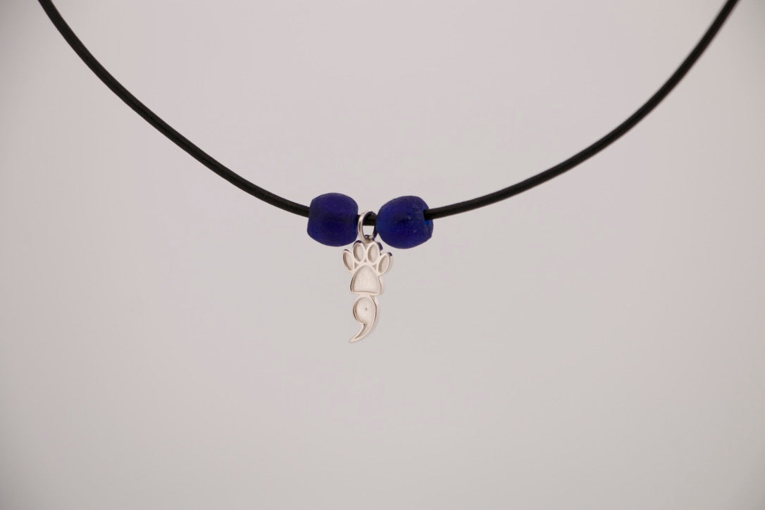 The Harbor Pup Leather Necklace