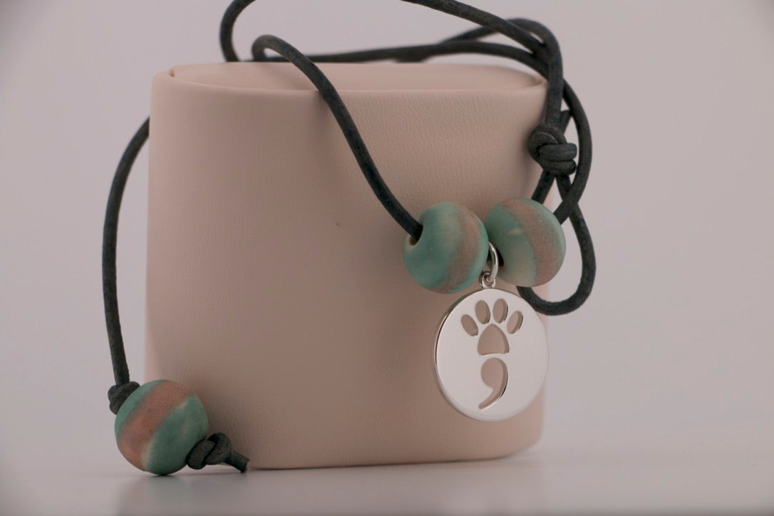 The Ocean Pup Leather Necklace