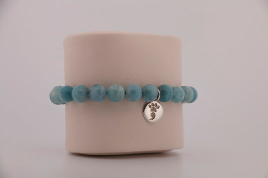 Larimar Stretch Beaded Bracelet