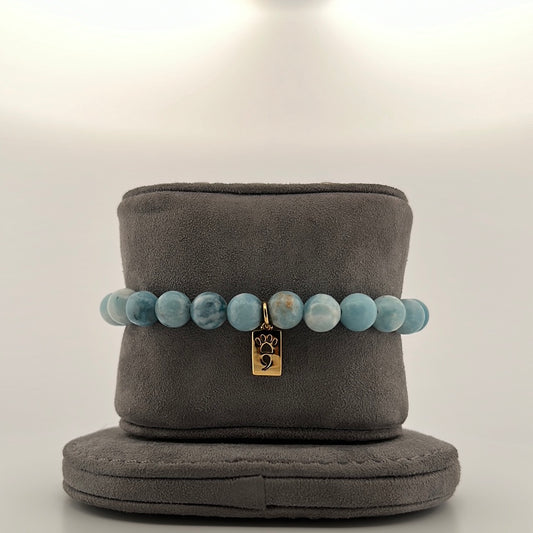 Larimar Stretch Beaded Bracelet