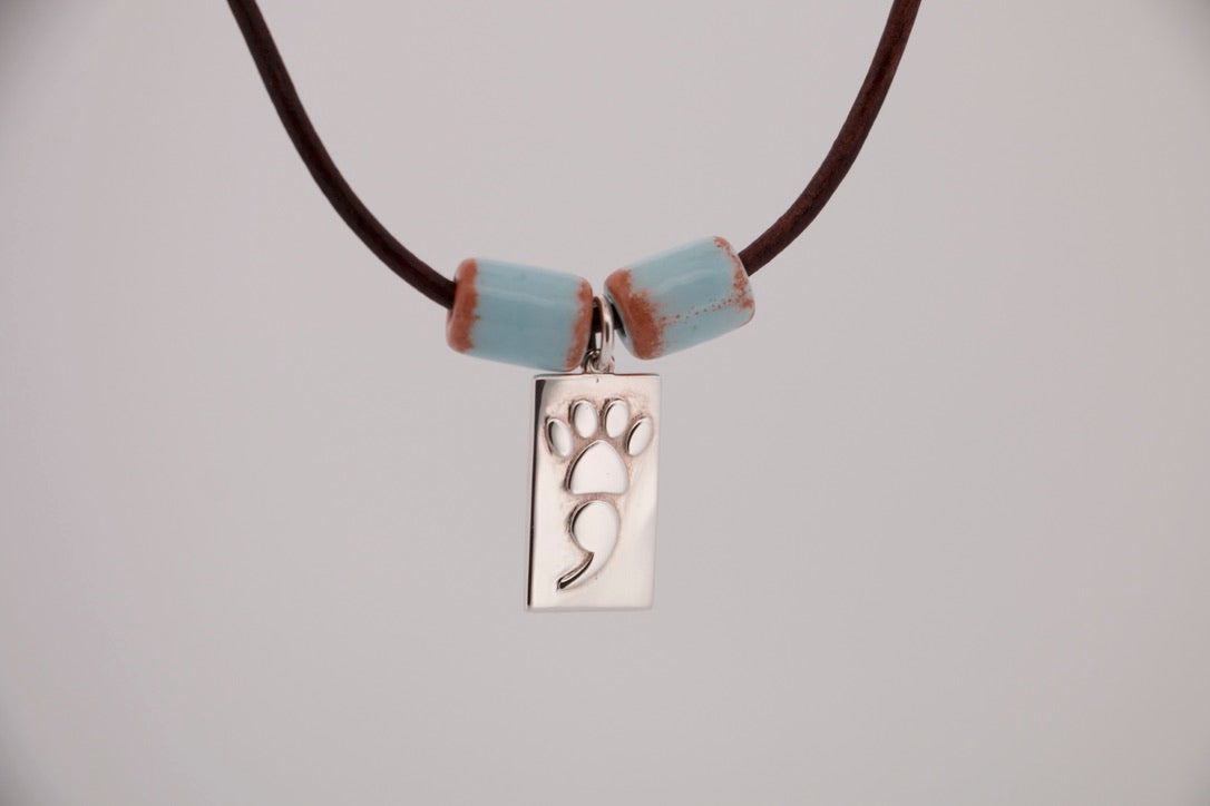 The Horizon Pup Leather Necklace