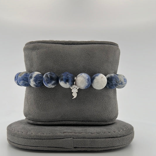 Sodalite Stretch Beaded Bracelet