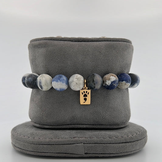 Sodalite Stretch Beaded Bracelet