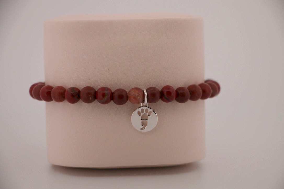Red Jasper Stretch Bracelet