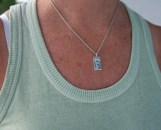 22mm Rectangular Pawmicolon Pendant