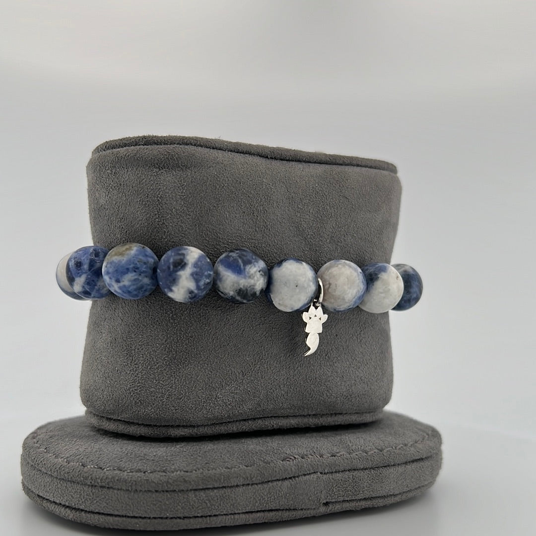 Sodalite Stretch Beaded Bracelet