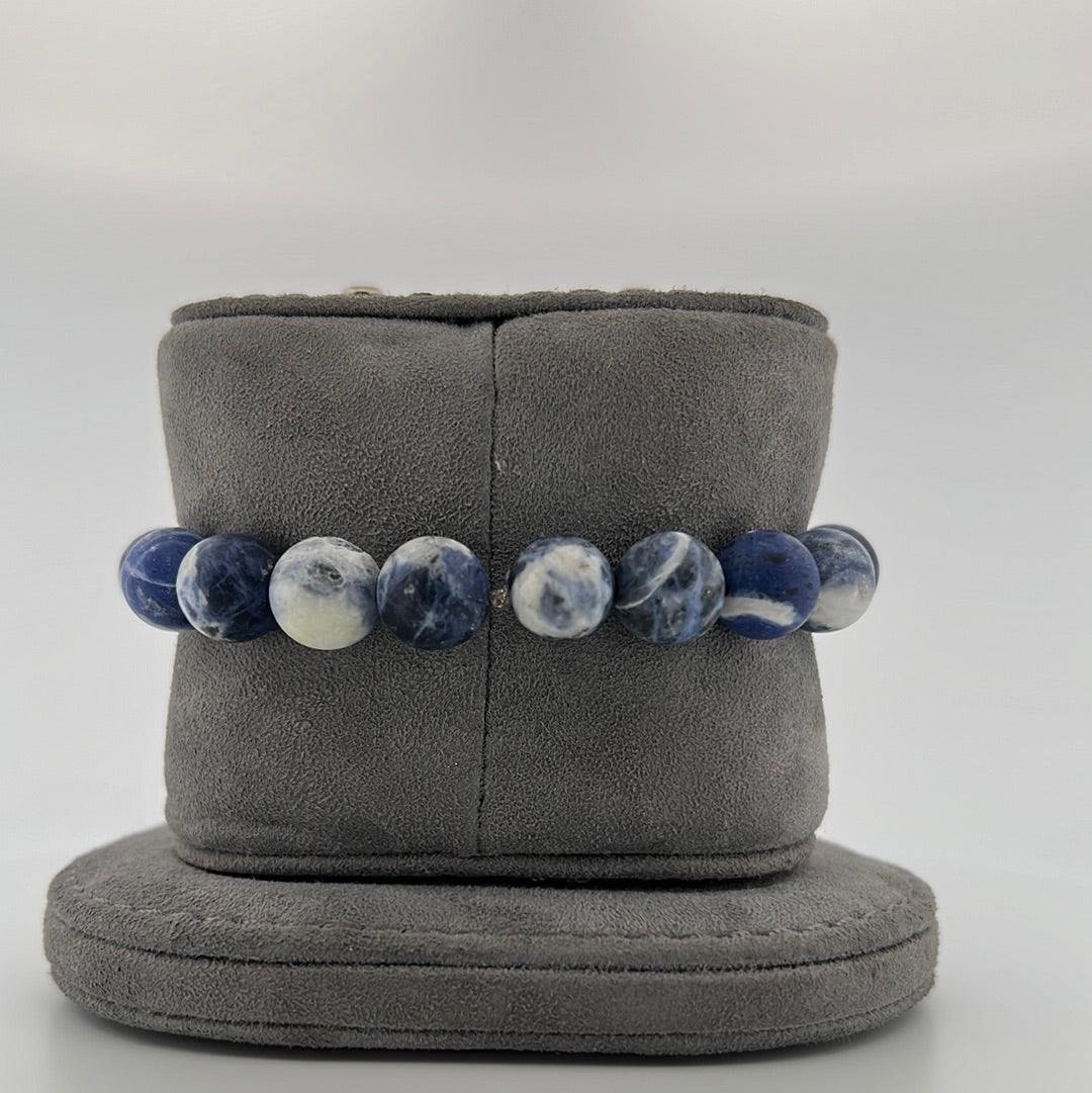 Sodalite Stretch Beaded Bracelet