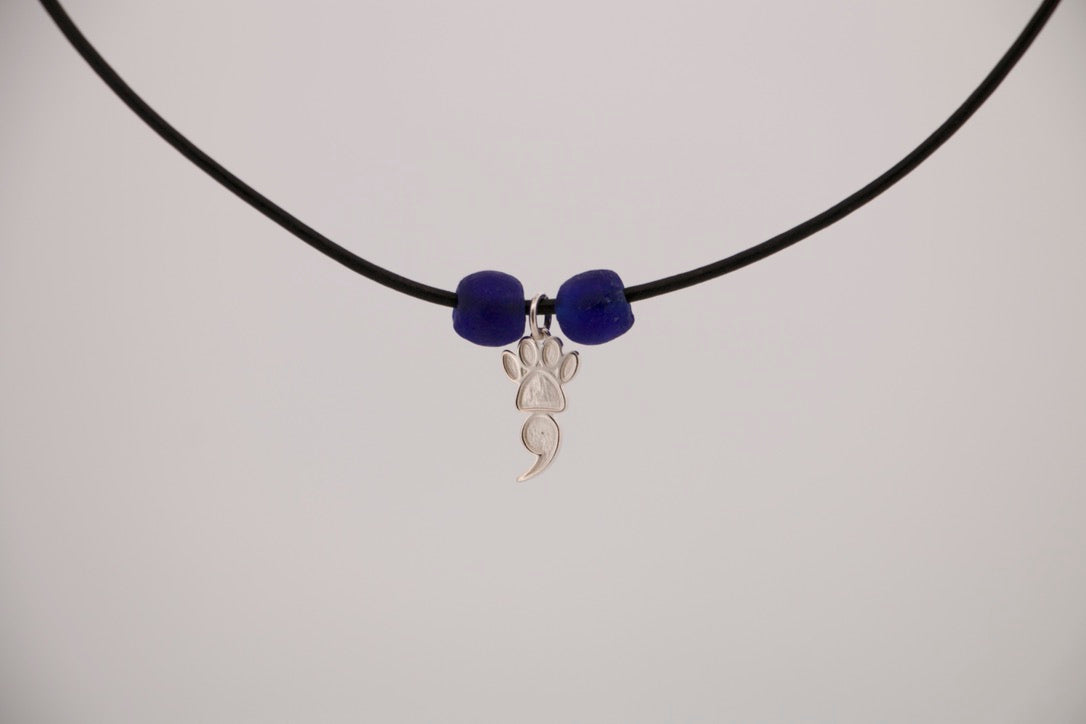 The Harbor Pup Leather Necklace