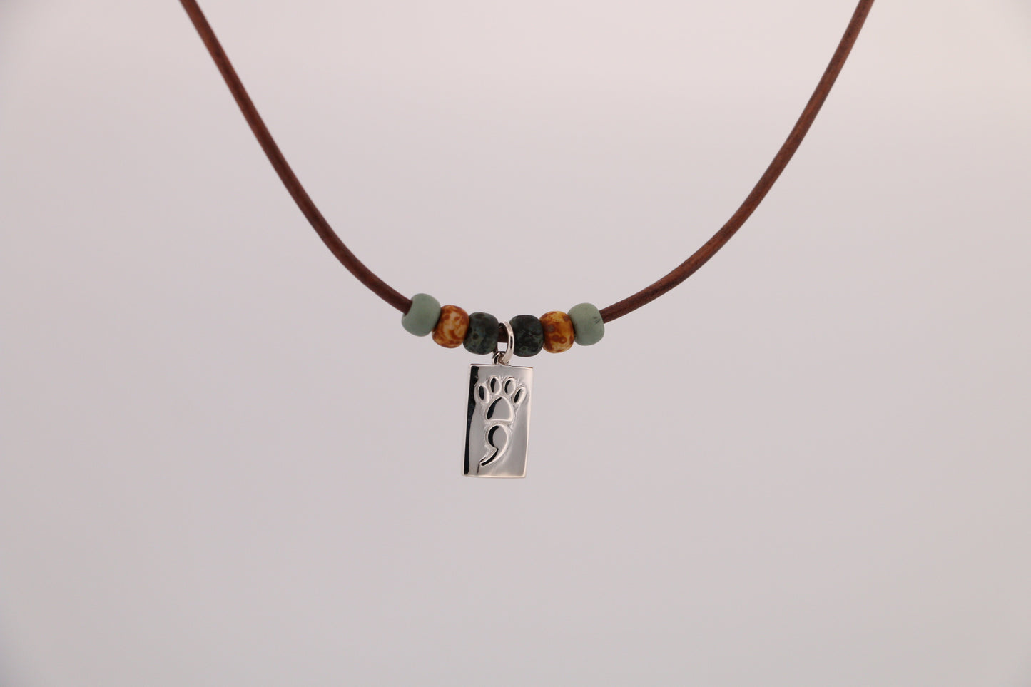 The Morning Walk Leather Necklace