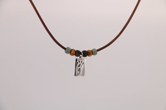 The Morning Walk Leather Necklace
