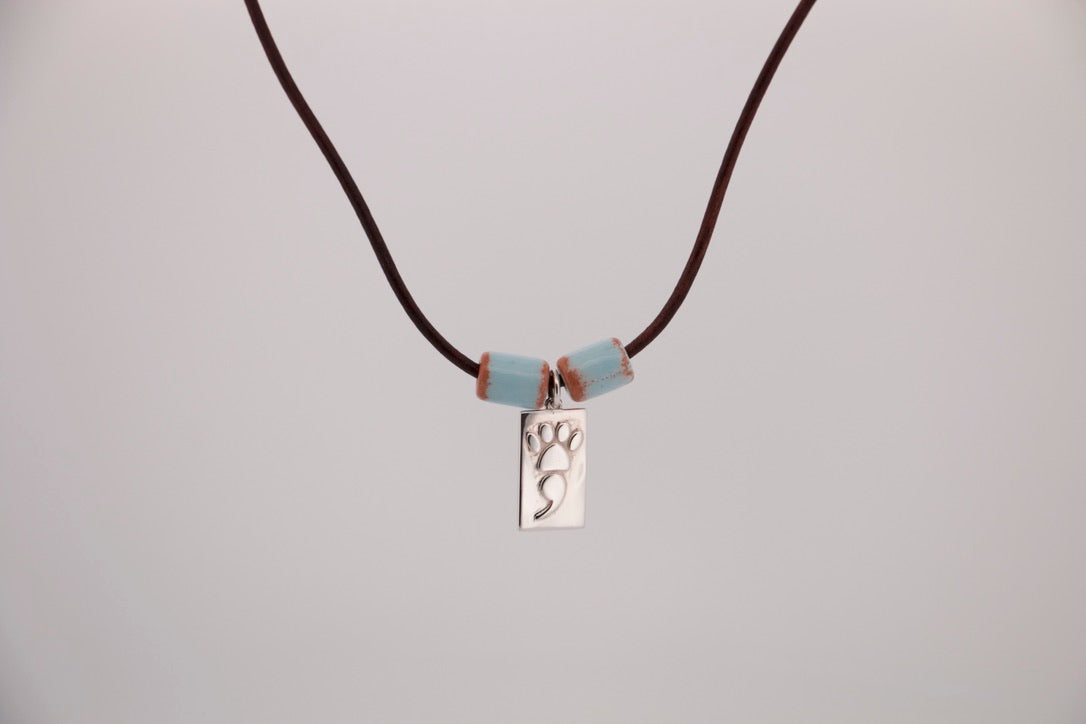 The Horizon Pup Leather Necklace