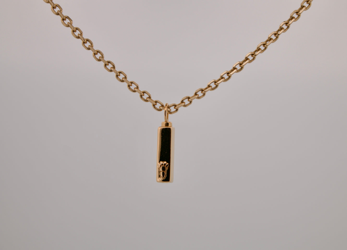 Gold Plated Urn Pendant