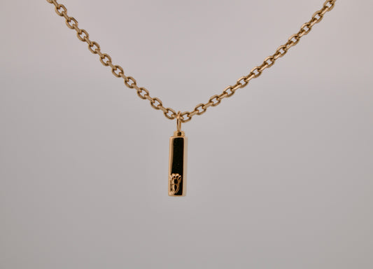 Gold Plated Urn Pendant