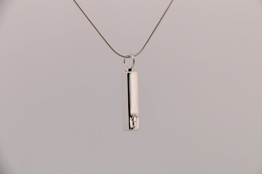 22mm Sterling Silver Urn Pendant