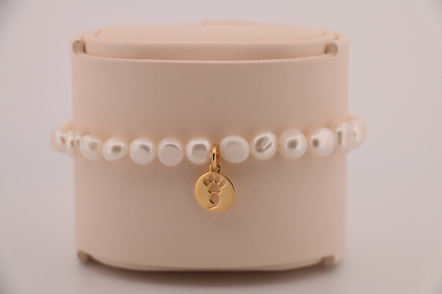 White Pearl Stretch Bracelet