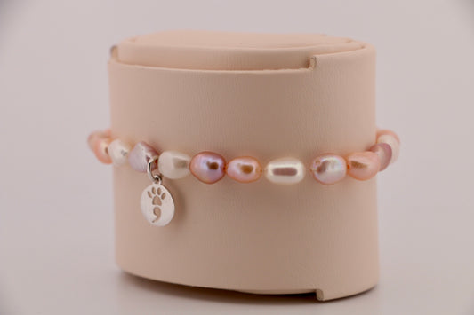 Elegant Keshi Pearl Stretch Bracelet