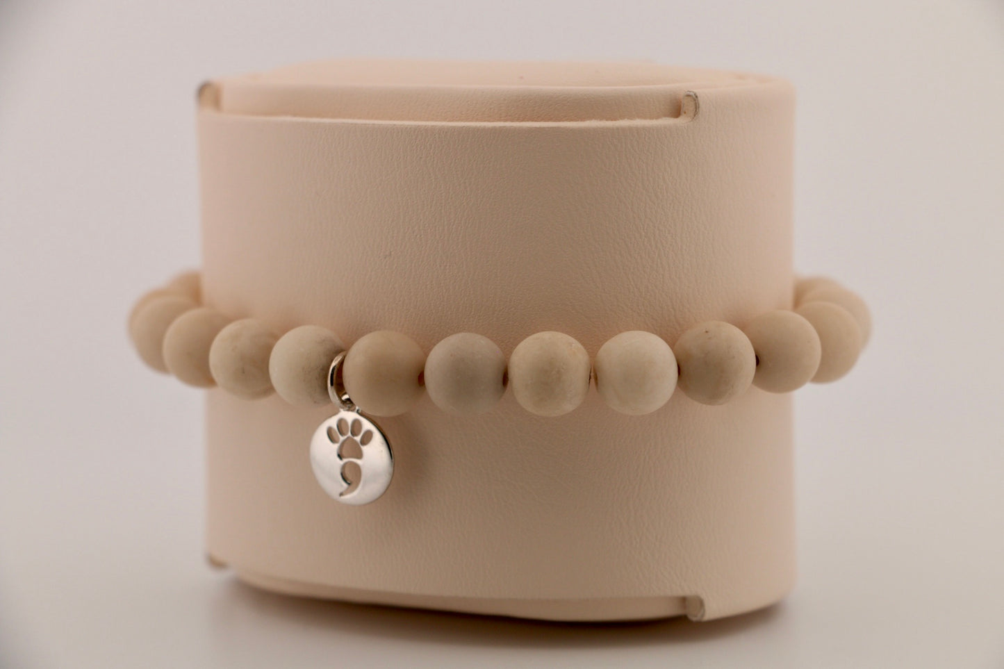 Matte Riverstone Stretch Bracelet